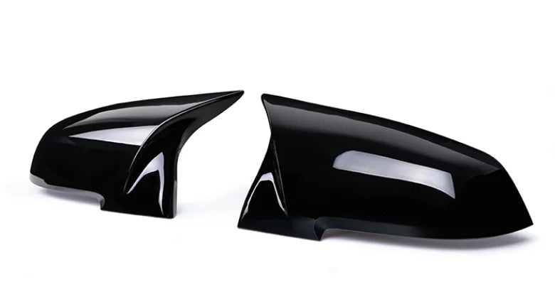 Coques de rétroviseurs BMW – Finition noir brillant / fibre de carbone