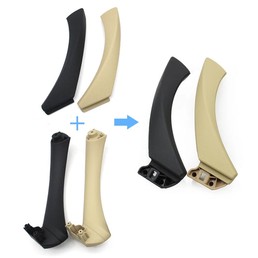 BMW E90/E91/E92 Interior Door Handle Trim – Black / Beige